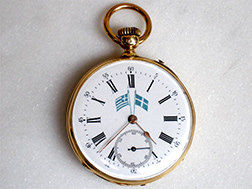 Repair of a pocket watch (after restoration)