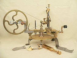 Swiss wheel cutting engine, 2nd half of 19th cent., complete with accessories - after restoration (other view)
